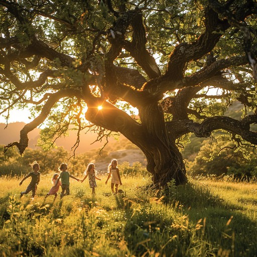 Large tree at sunset symbolizing family legacy