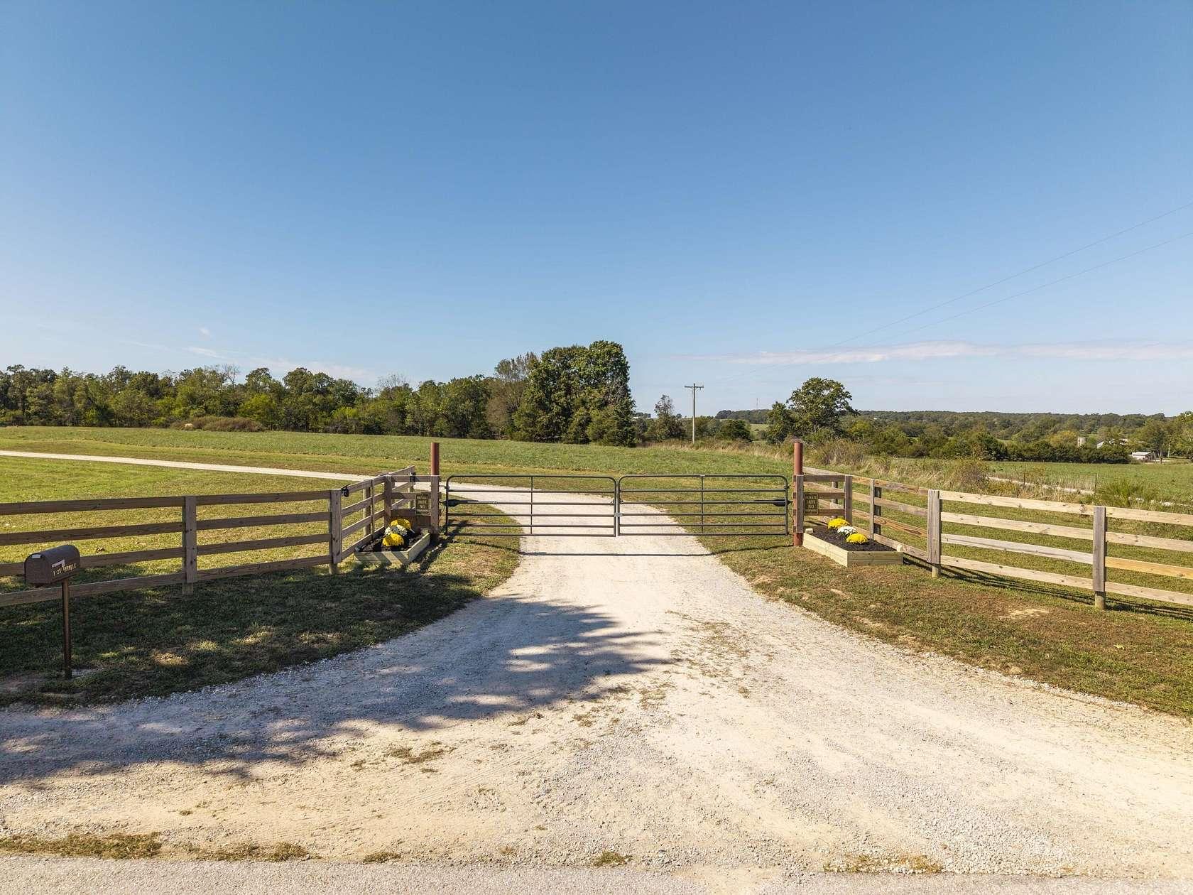 Gravel farm driveway illustrating a rural Indiana access easement
